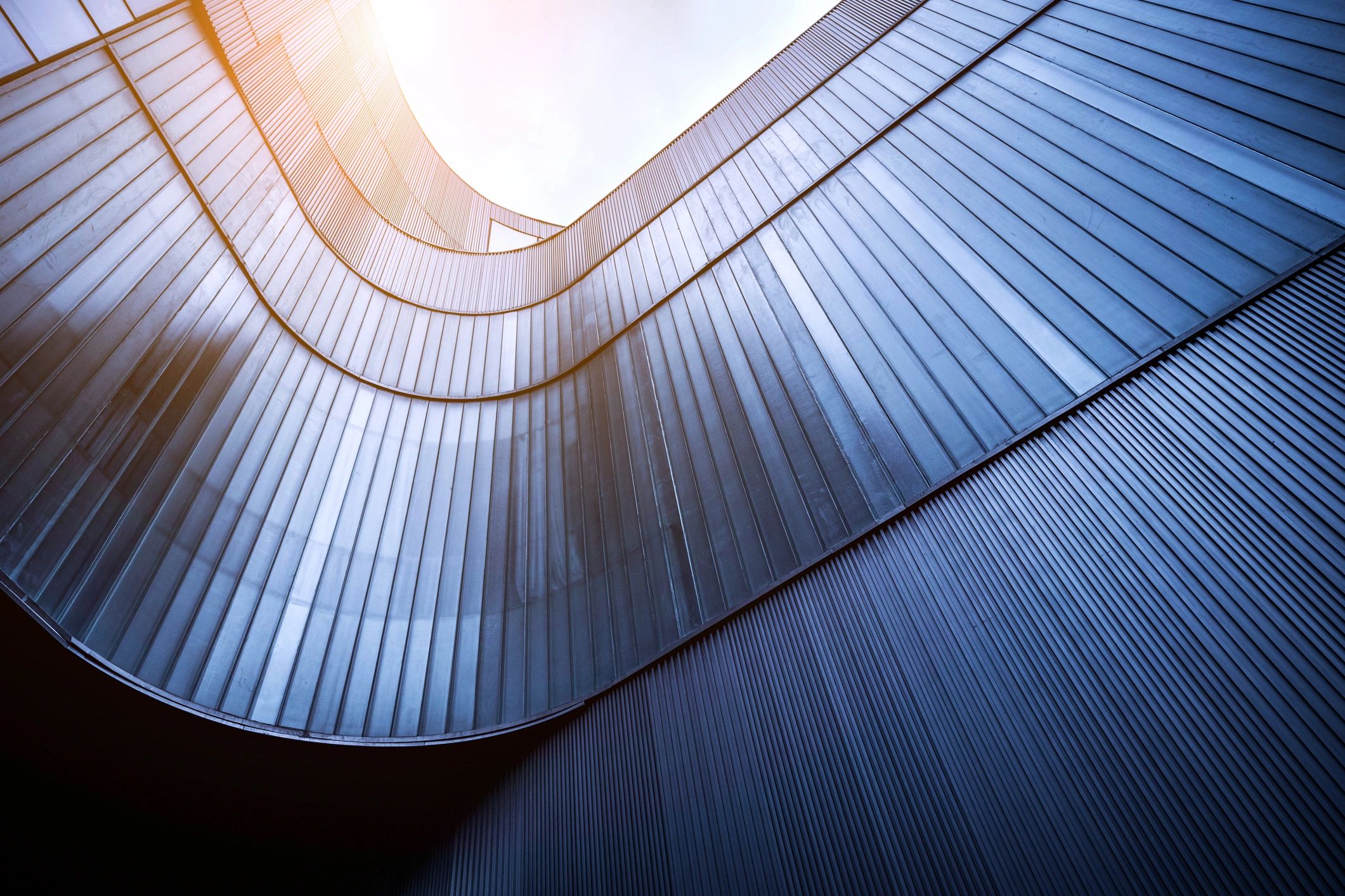 Modern glass office building exterior